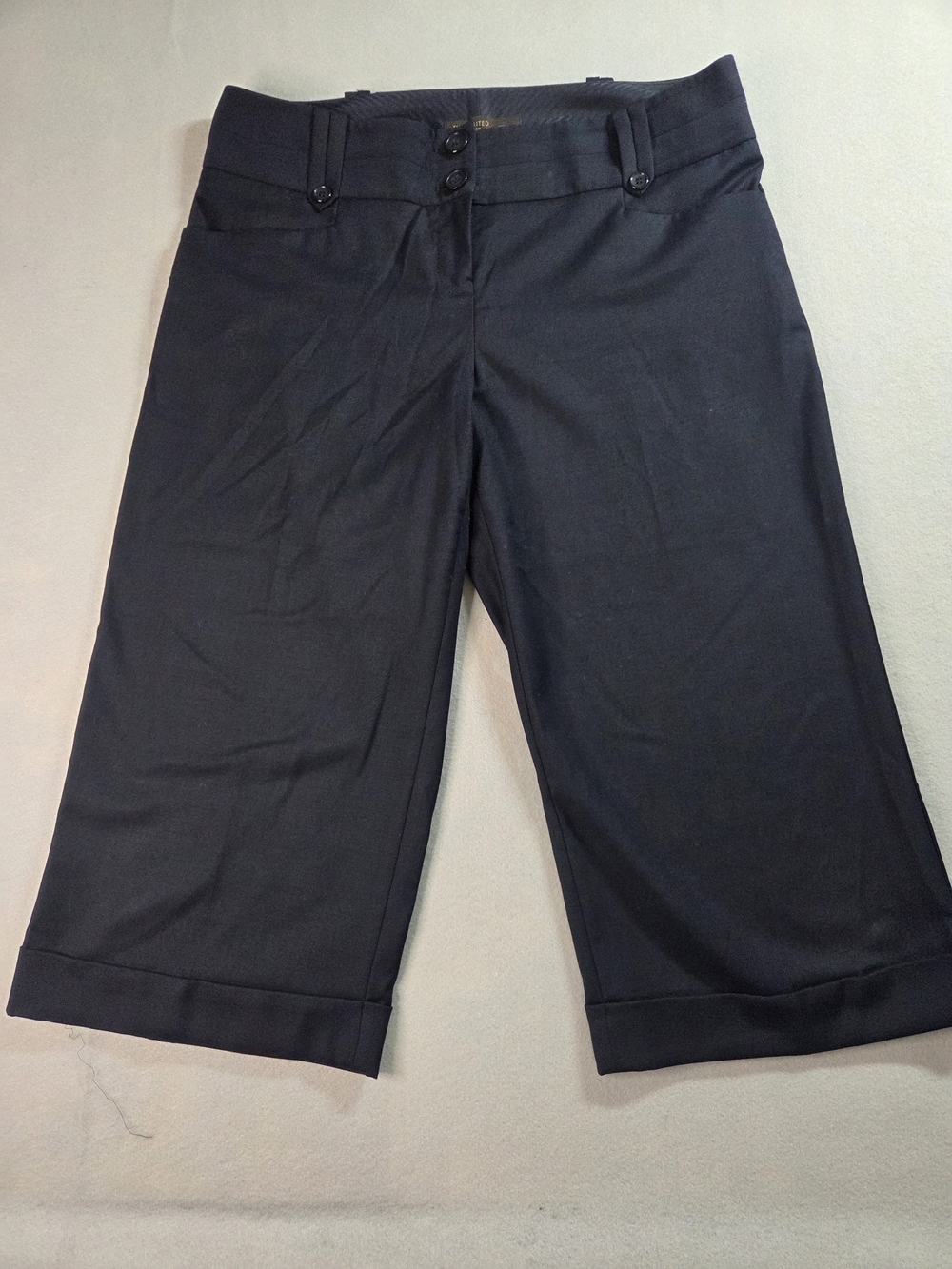 The Limited Cassidy Fit Navy Blue Crop Capri Dress Pants Size 8